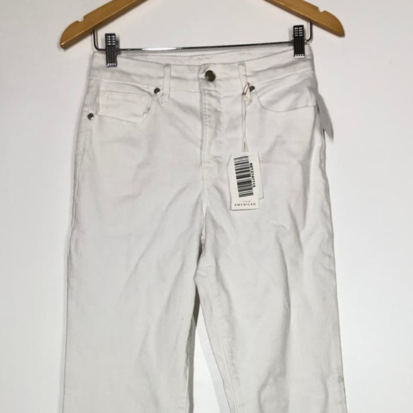 Good American Good Classic Boot Jeans High Rise Stretch Denim White NWT 6 / 28 - Picture 4 of 14